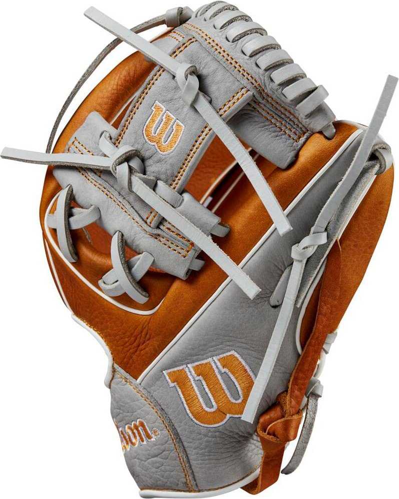 Wilson A1000 PF11 11.00&quot; Infield Glove - Saddle Tan Silver - HIT a Double - 4