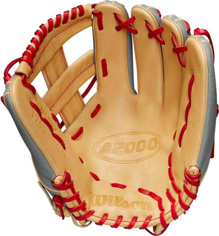 Wilson A2000 1785SS 11.75&quot; Infield WBW1009711175 - Gray Blonde Red - HIT a Double - 2