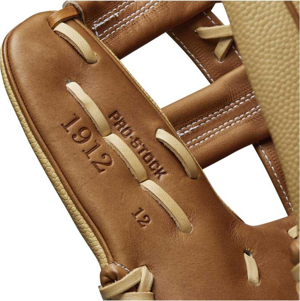Wilson A2000 1912SS 12.00&quot; Infield Glove WBW10097212 - Blonde Saddle Tan - HIT a Double - 8