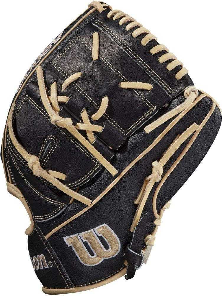 Wilson A2000 B2SS 12.00&quot; Pitcher&#39;s Baseball Glove - Black Blonde - HIT a Double - 4