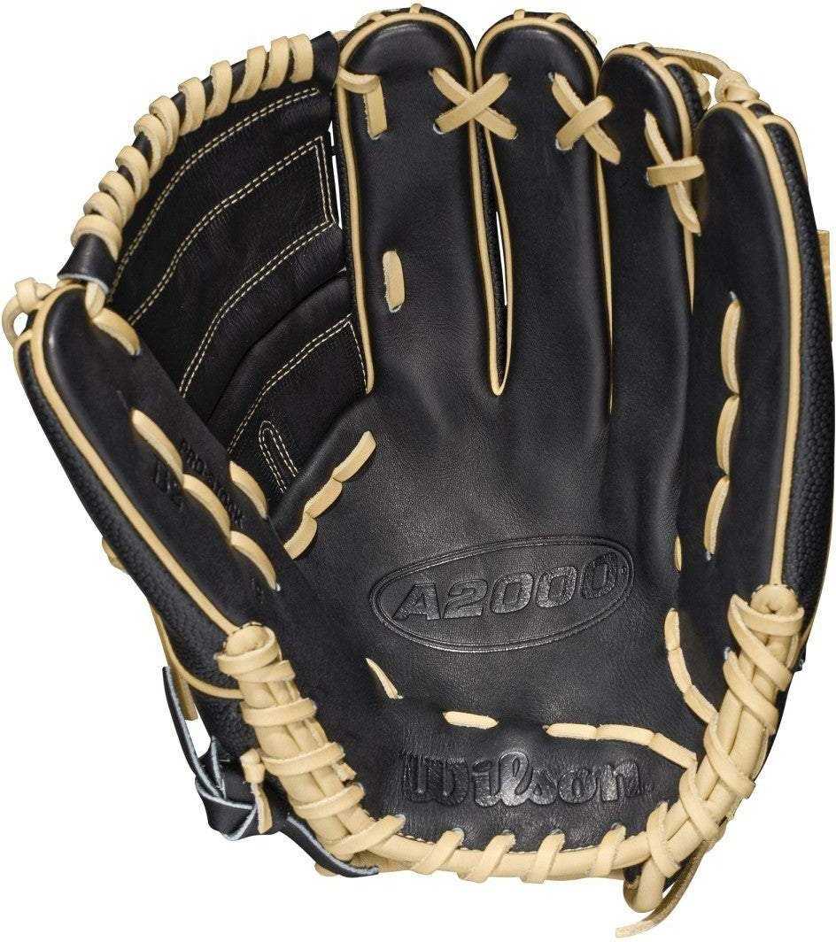 Wilson A2000 B2SS 12.00&quot; Pitcher&#39;s Baseball Glove - Black Blonde - HIT a Double - 3