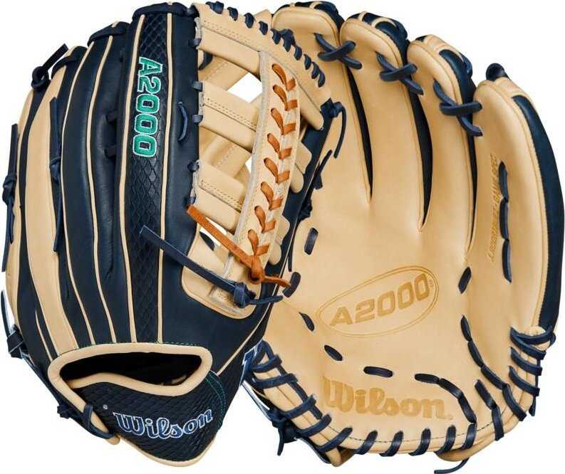 Wilson A2000 Julio Rodriguez JR44 GM 12.75&quot; Outfield Glove WBW1016351275 - Blonde Navy - HIT a Double - 3