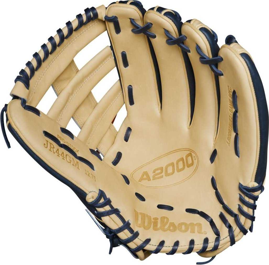 Wilson A2000 Julio Rodriguez JR44 GM 12.75&quot; Outfield Glove WBW1016351275 - Blonde Navy - HIT a Double - 2