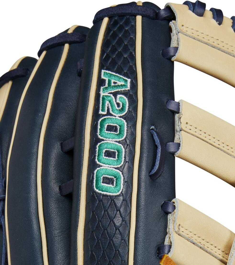 Wilson A2000 Julio Rodriguez JR44 GM 12.75&quot; Outfield Glove WBW1016351275 - Blonde Navy - HIT a Double - 7