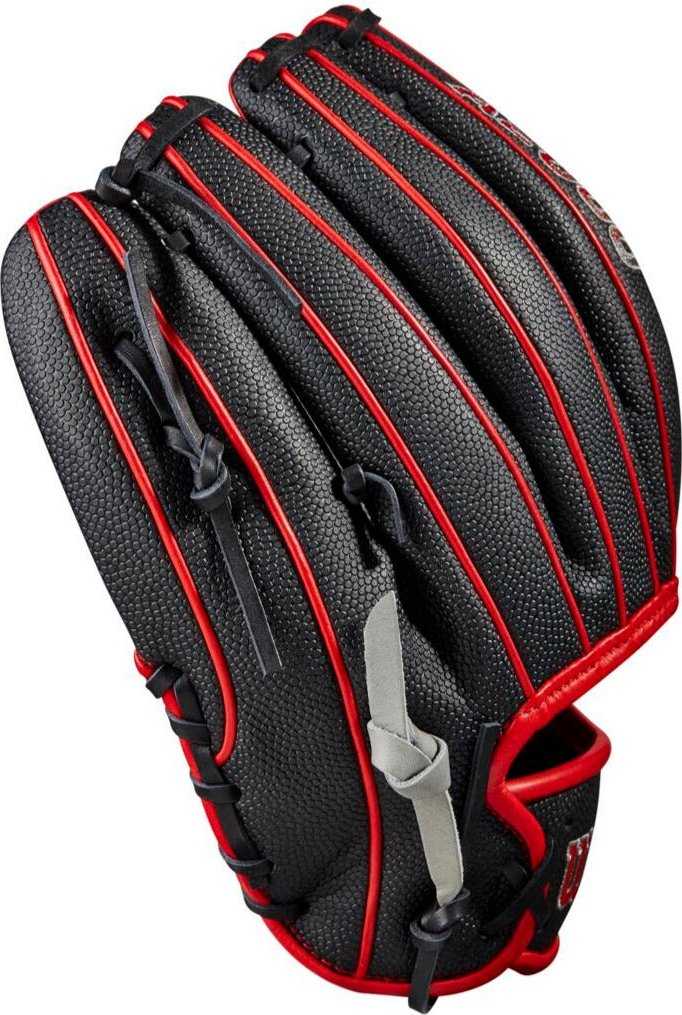 Wilson A2000 SC1975SS 11.75&quot; Infield Baseball Glove WBW1009861175 - Black Gray Red - HIT a Double - 5