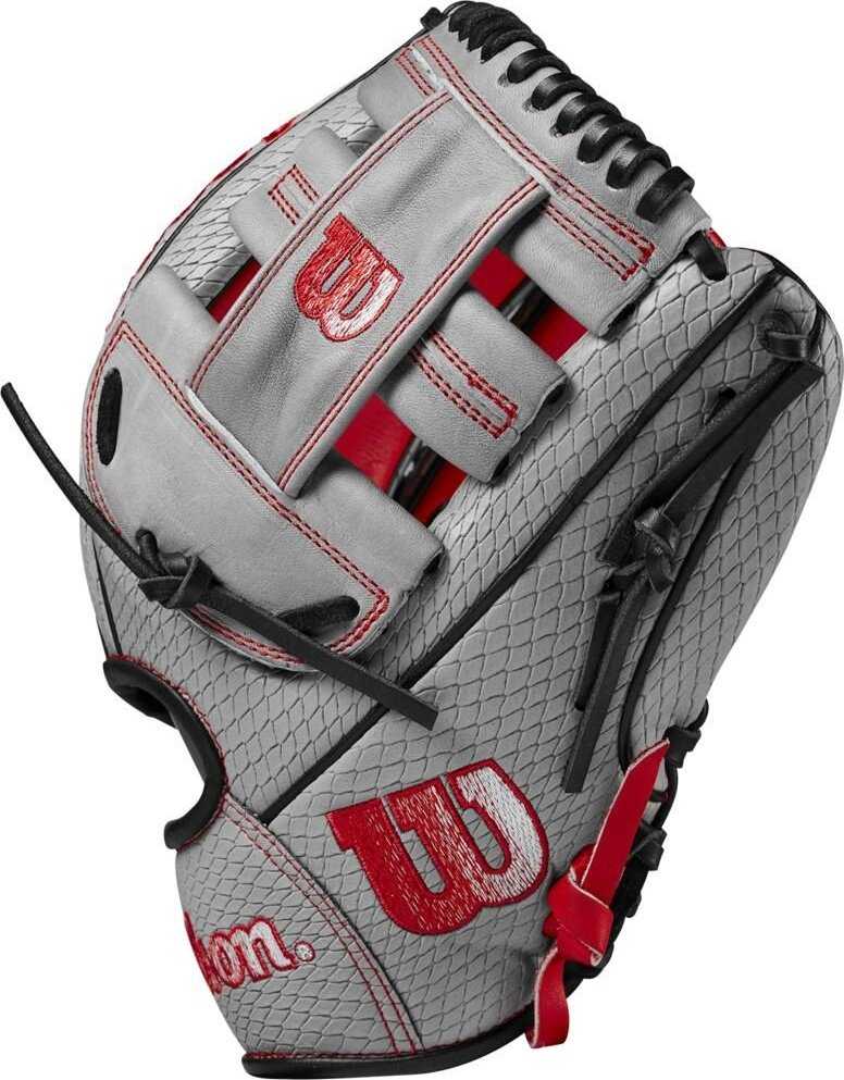 Wilson A2000 Tim Anderson GM 11.50&quot; Infield Glove WBW101634115 - Gray Black - HIT a Double - 4