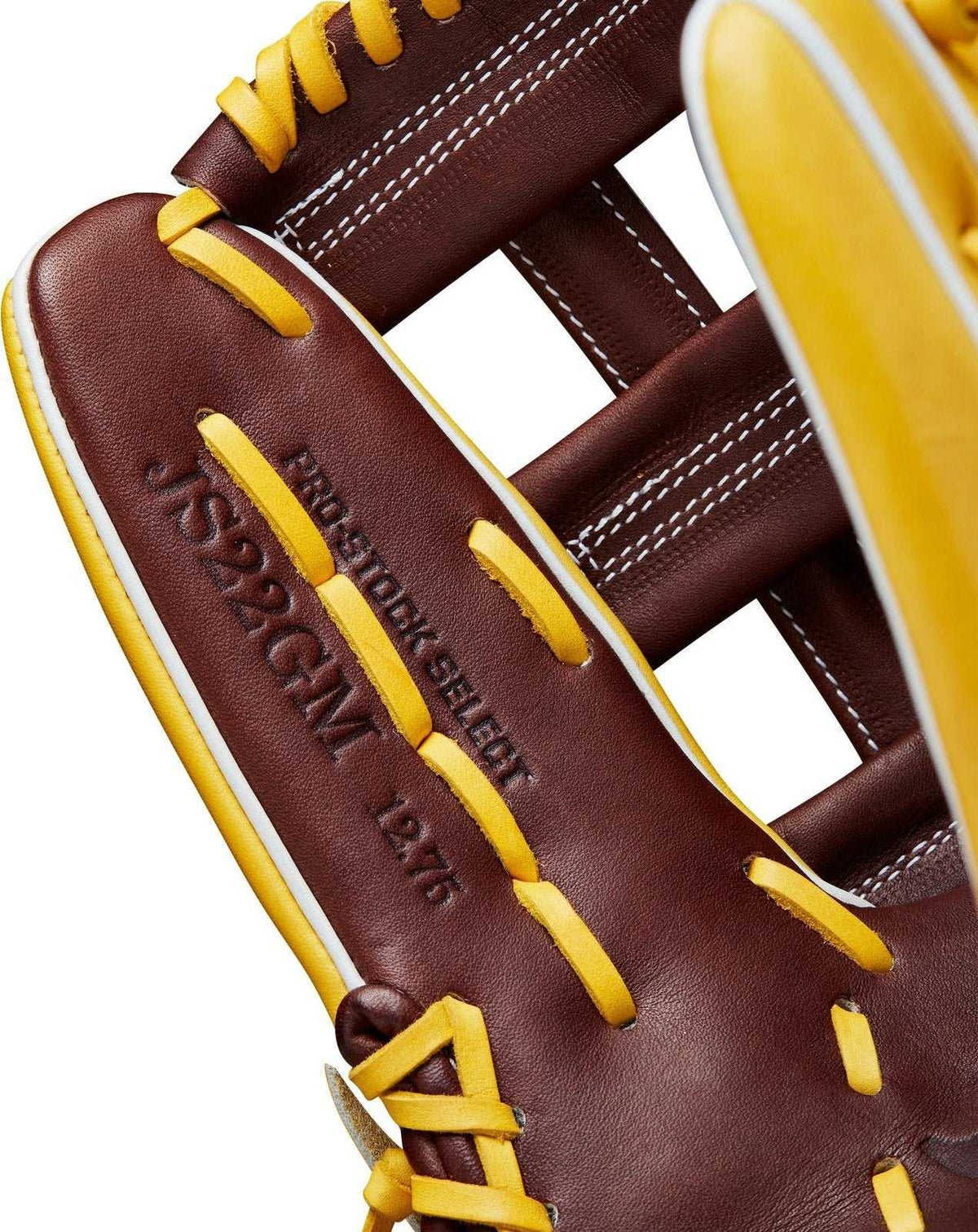 Wilson A2K JS22 Juan Soto GM 12.75&quot; Outfield Glove - Yellow Brown - HIT a Double - 7