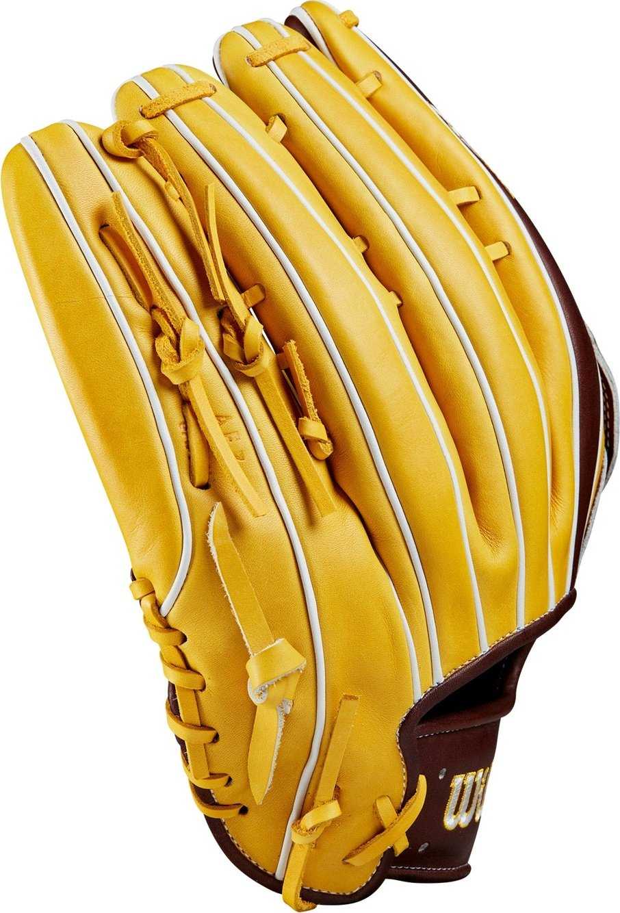Wilson A2K JS22 Juan Soto GM 12.75&quot; Outfield Glove - Yellow Brown - HIT a Double - 5