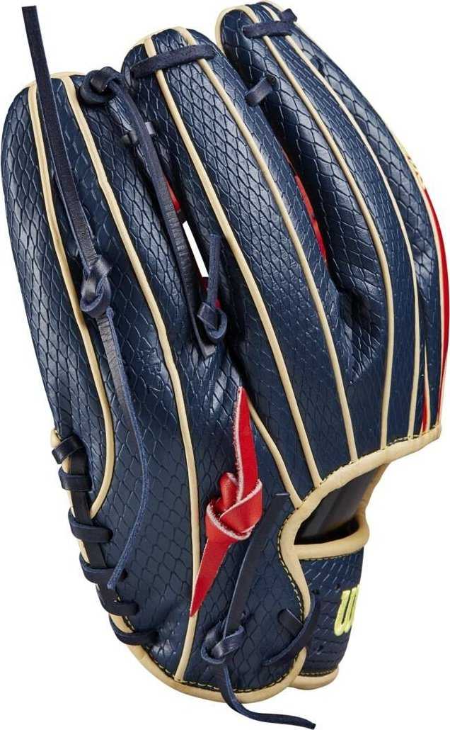 Wilson A2K Ozzie Albies GM 11.50&quot; Infield Glove WBW101629115 - Red Navy - HIT a Double - 6