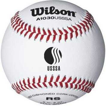 Wilson USSSA Youth League Raised Seam Baseballs (Dozen) - HIT A Double