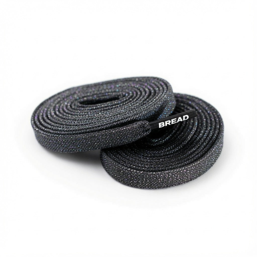 Bread Sparkly Flat Laces