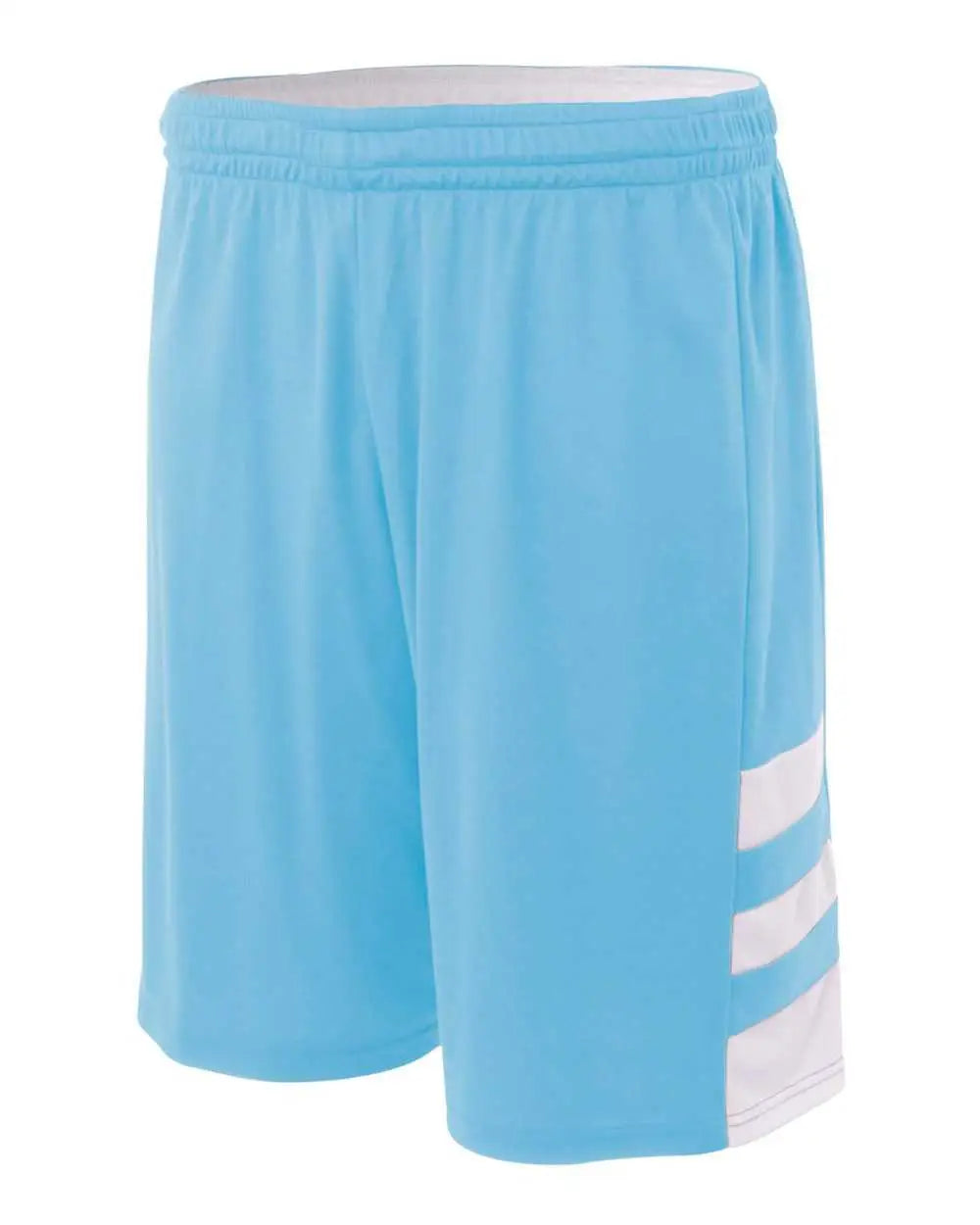 A4 Nb5334 8’’ Reversible Speedway Short - Light Blue White