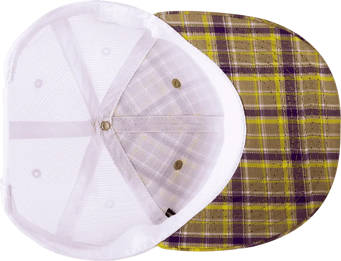 Decky 6017 M/c Plaid Cap - White 111 - one Size Fits Most