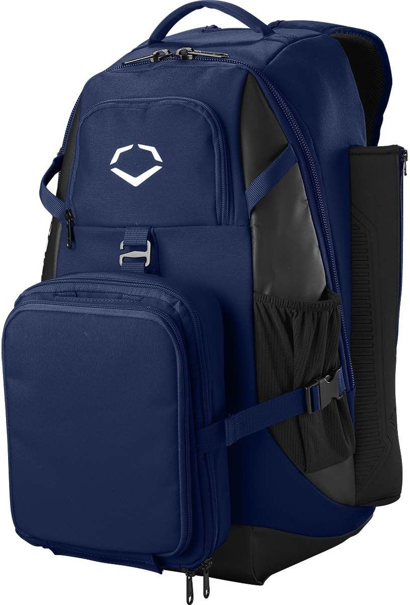 Evoshield Recruit Backpack Baseball/Softball Bat Bag - Navy Gray - HIT a Doulbe - 1