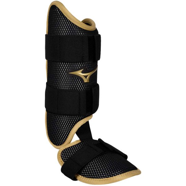 Mizuno Pro Batter's Ankle Guard - Lh Black-Gold - HIT a Doubloe