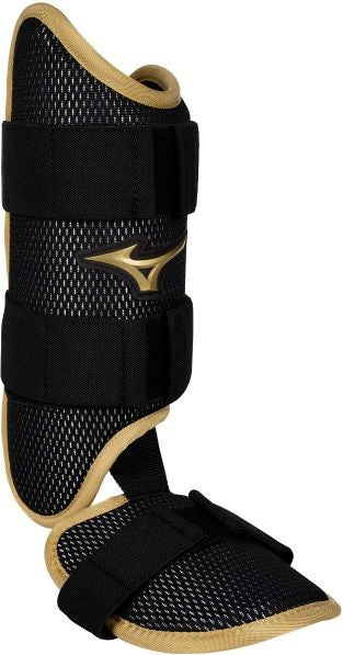 Mizuno Pro Batter's Ankle Guard - Lh Black-Gold - HIT a Doubloe