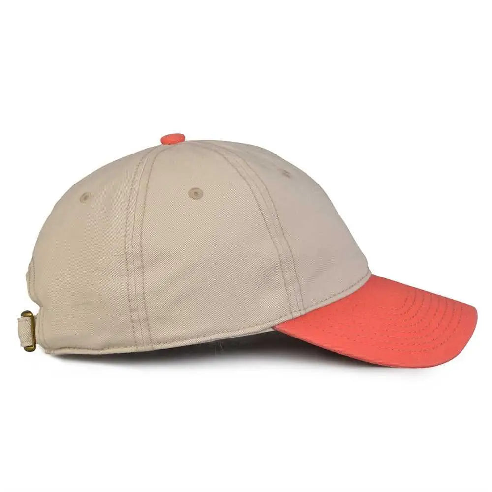 The Game Gb210 Classic Relaxed Garment Washed Twill Cap - Stone Nantuck Red - Sand / 6 7/8’’ - 7 5/8’’