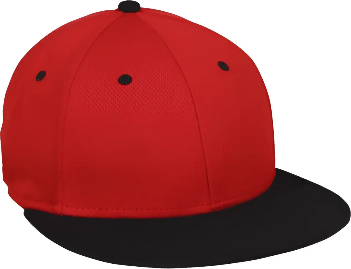 Oc Sports Mws1425 Protech Mesh Q3 Fabric Ball Cap - Red Black - 6 3/8’’ - 3/4’’