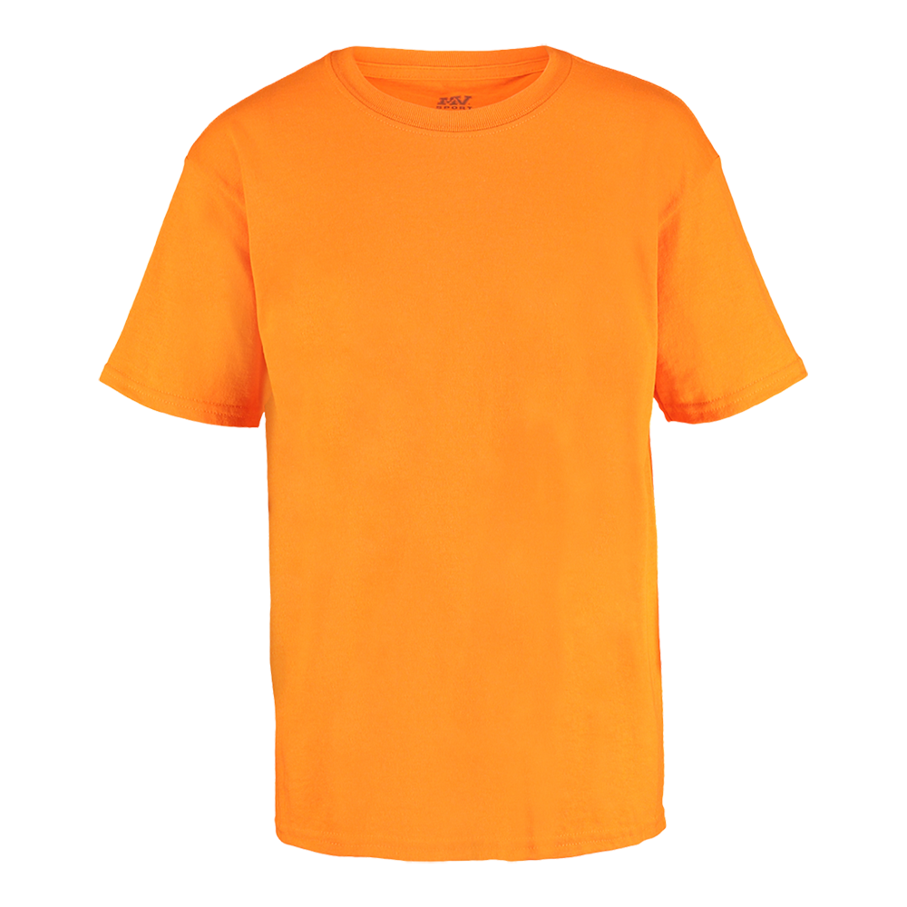 MV Sport 16108Y Youth Classic Tee - Electric Orange - Front