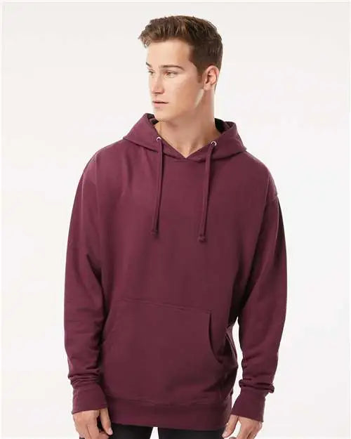 Independent Trading Co. Ss4500 Midweight Hooded Sweatshirt - Maroon