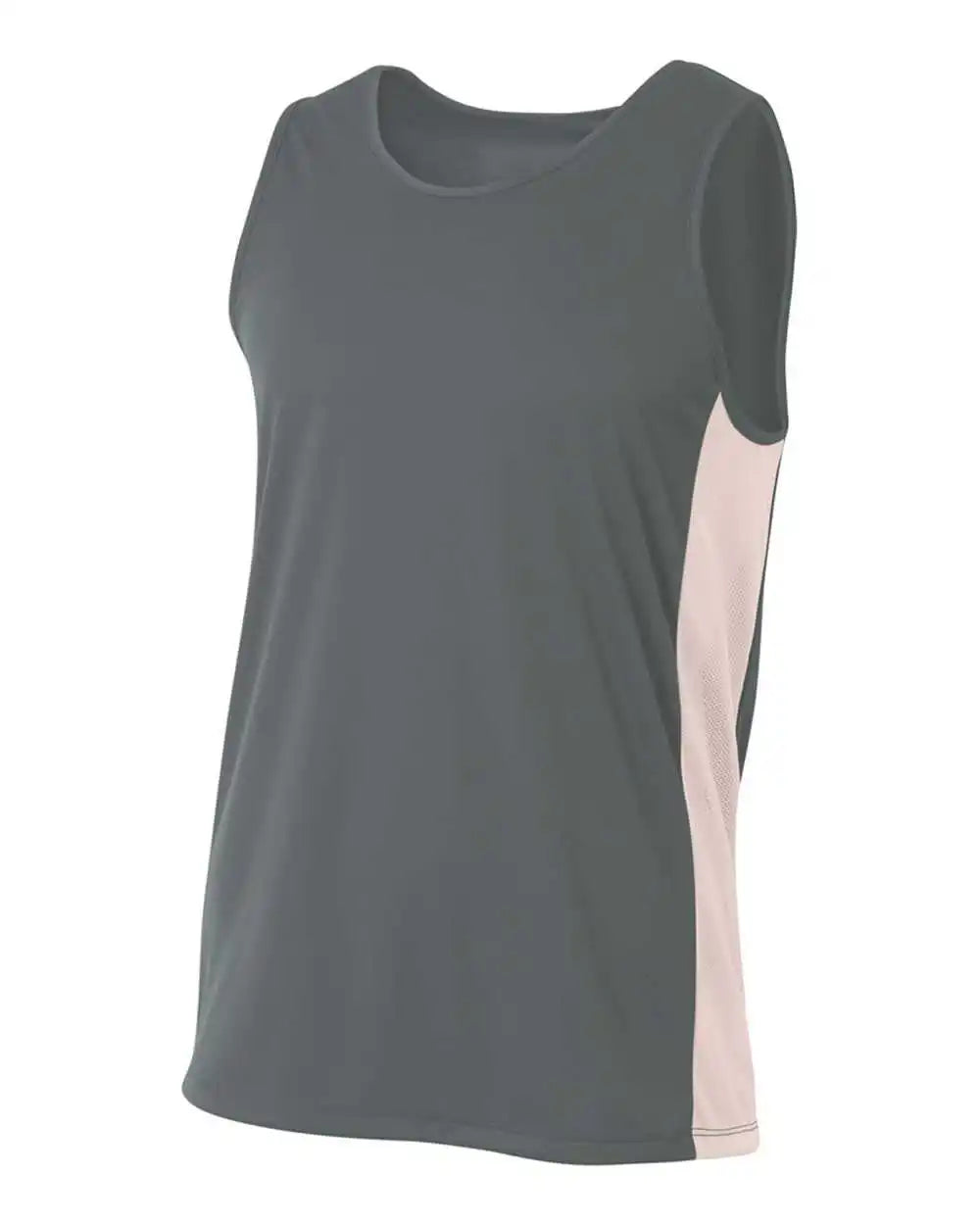 A4 N2009 Pacer Singlet Graphite White