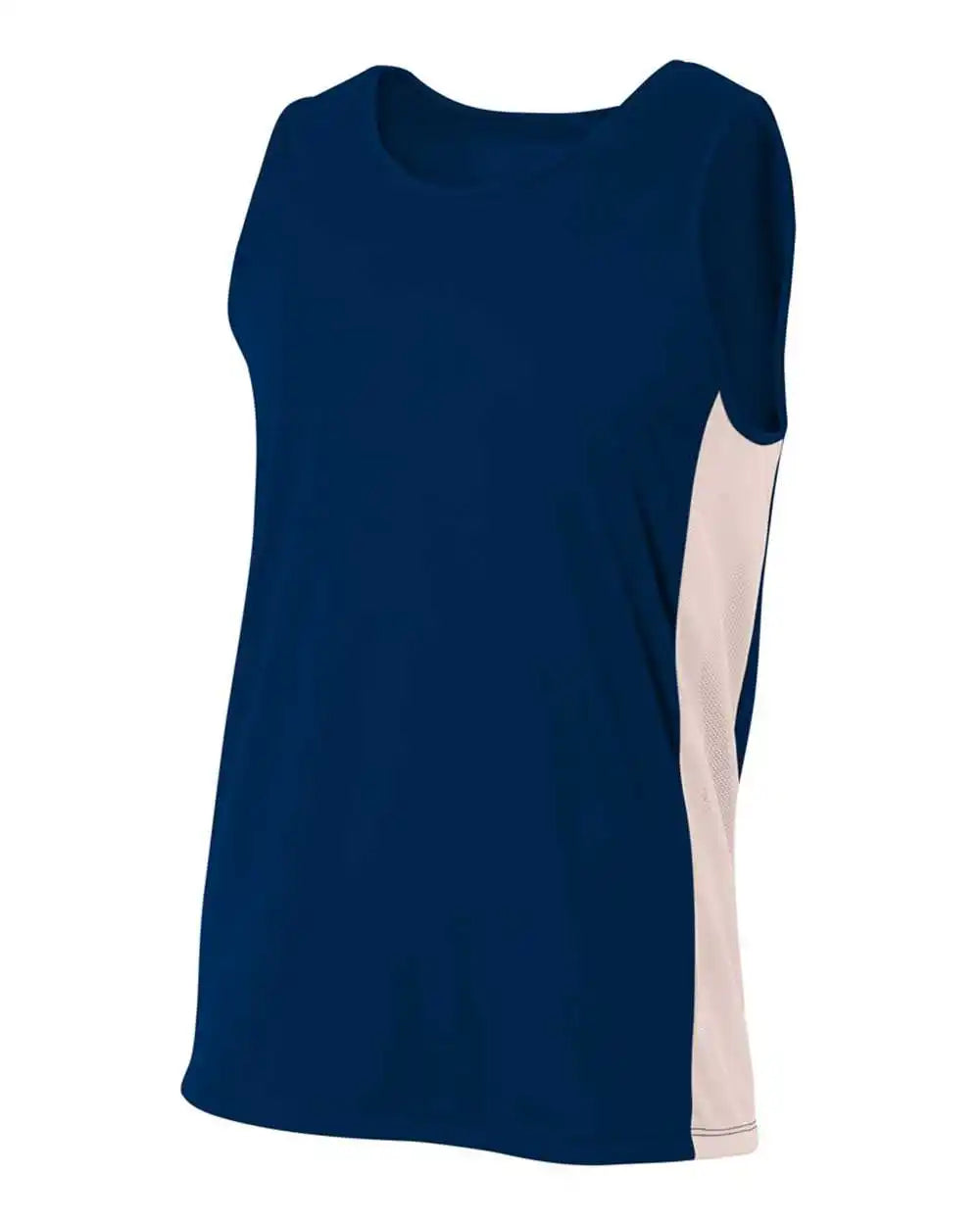 A4 N2009 Pacer Singlet Navy White