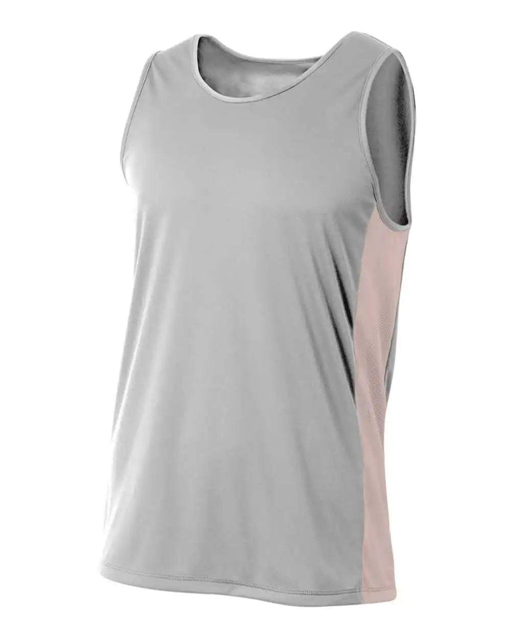 A4 N2009 Pacer Singlet Silver White
