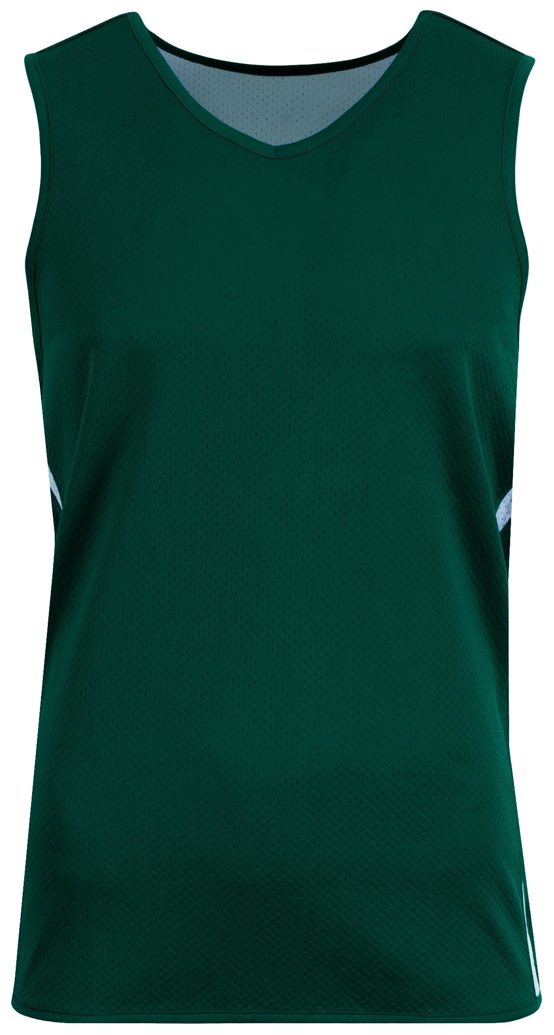 A4 N2092 Wave Single-ply Reversible Jersey - Forest White - Green-dark / Adult s