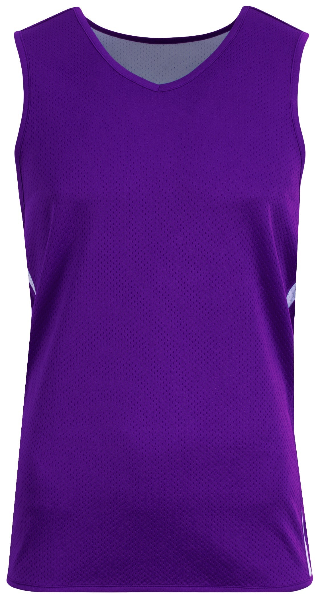 A4 N2092 Wave Single-ply Reversible Jersey - Purple White - Adult s