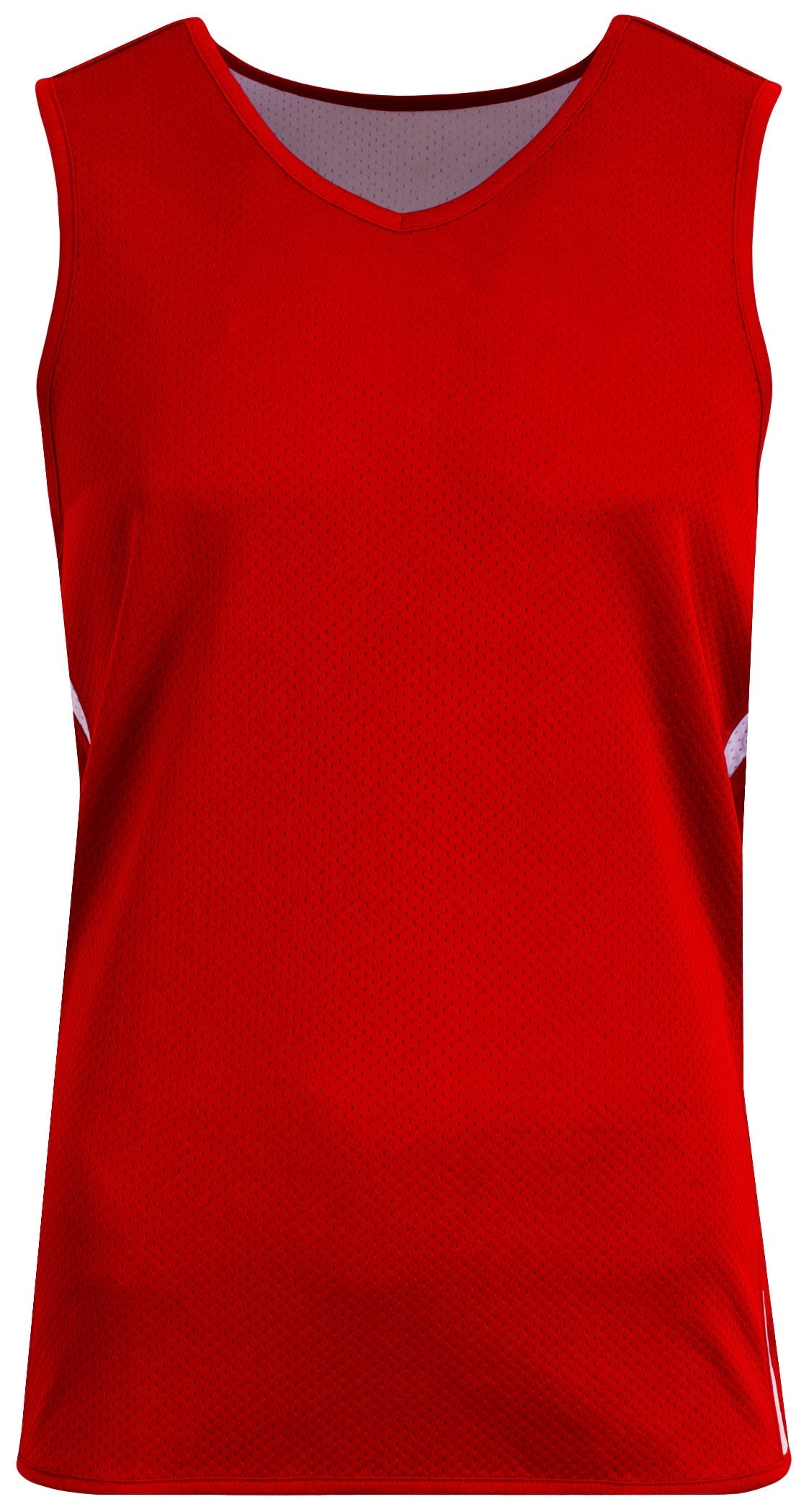 A4 N2092 Wave Single-ply Reversible Jersey - Scarlet White - Red / Adult s