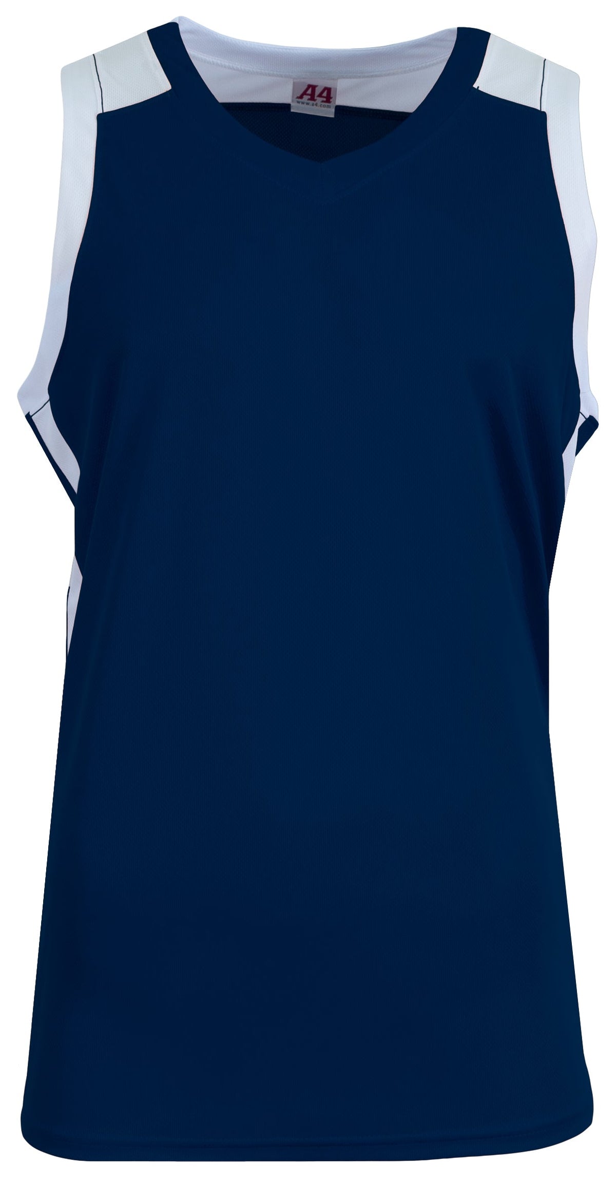 A4 N2093 Defender Basketball Jersey - Navy White - Blue-navy / Adult s