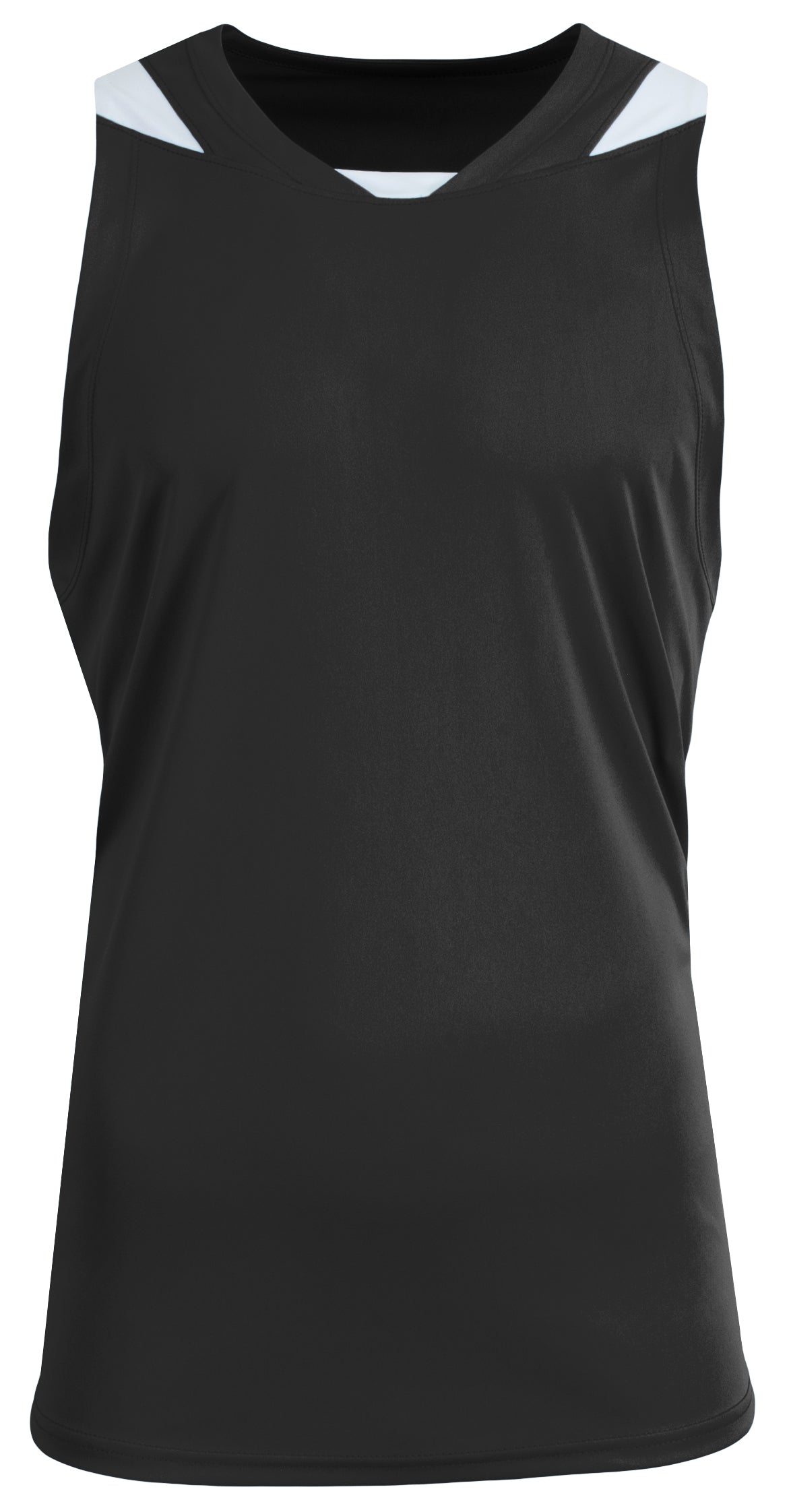 A4 N2095 Step Back Basketball Jersey - Black White - Adult s