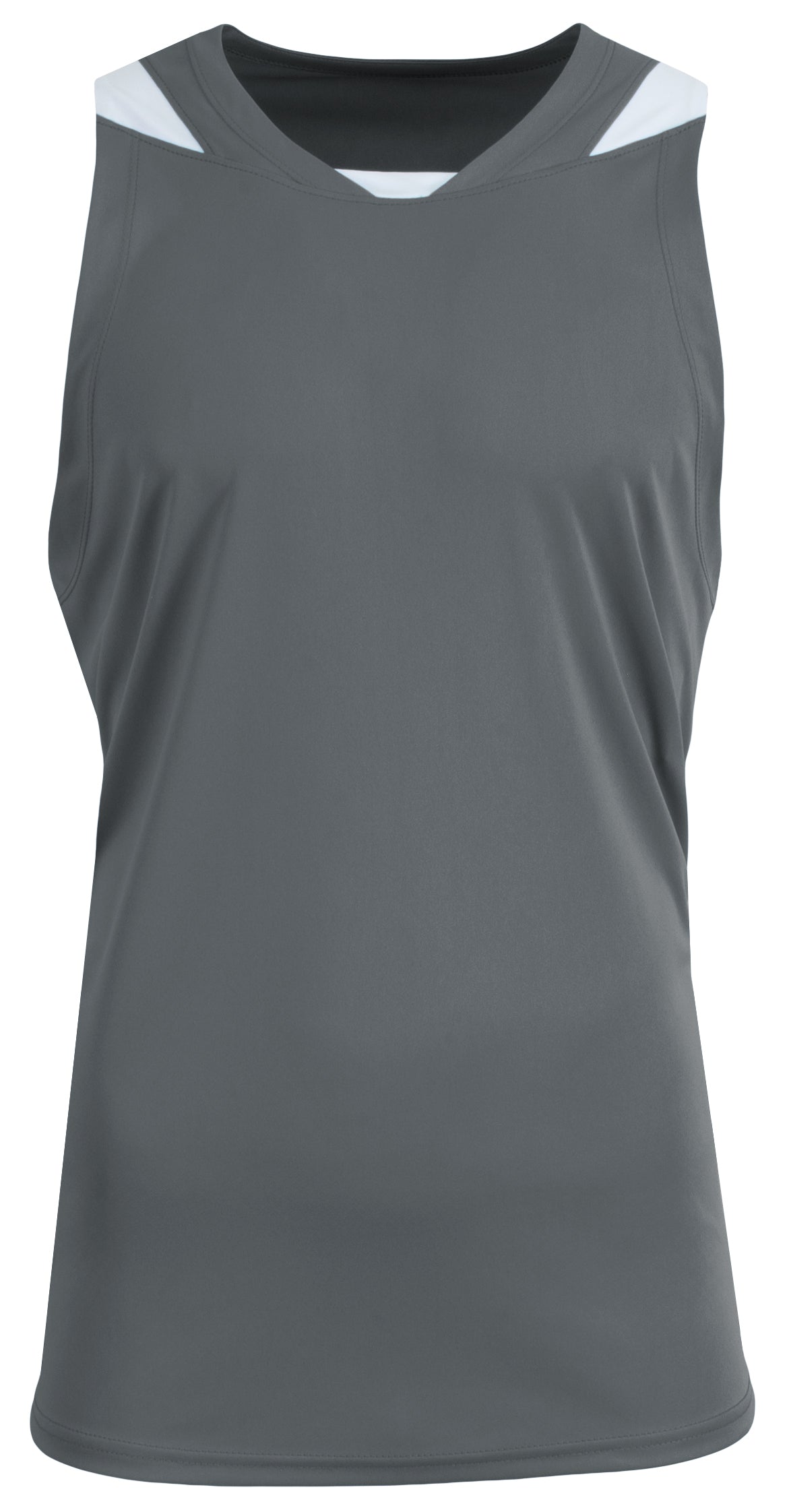A4 N2095 Step Back Basketball Jersey - Graphite White - Gray-dark / Adult s