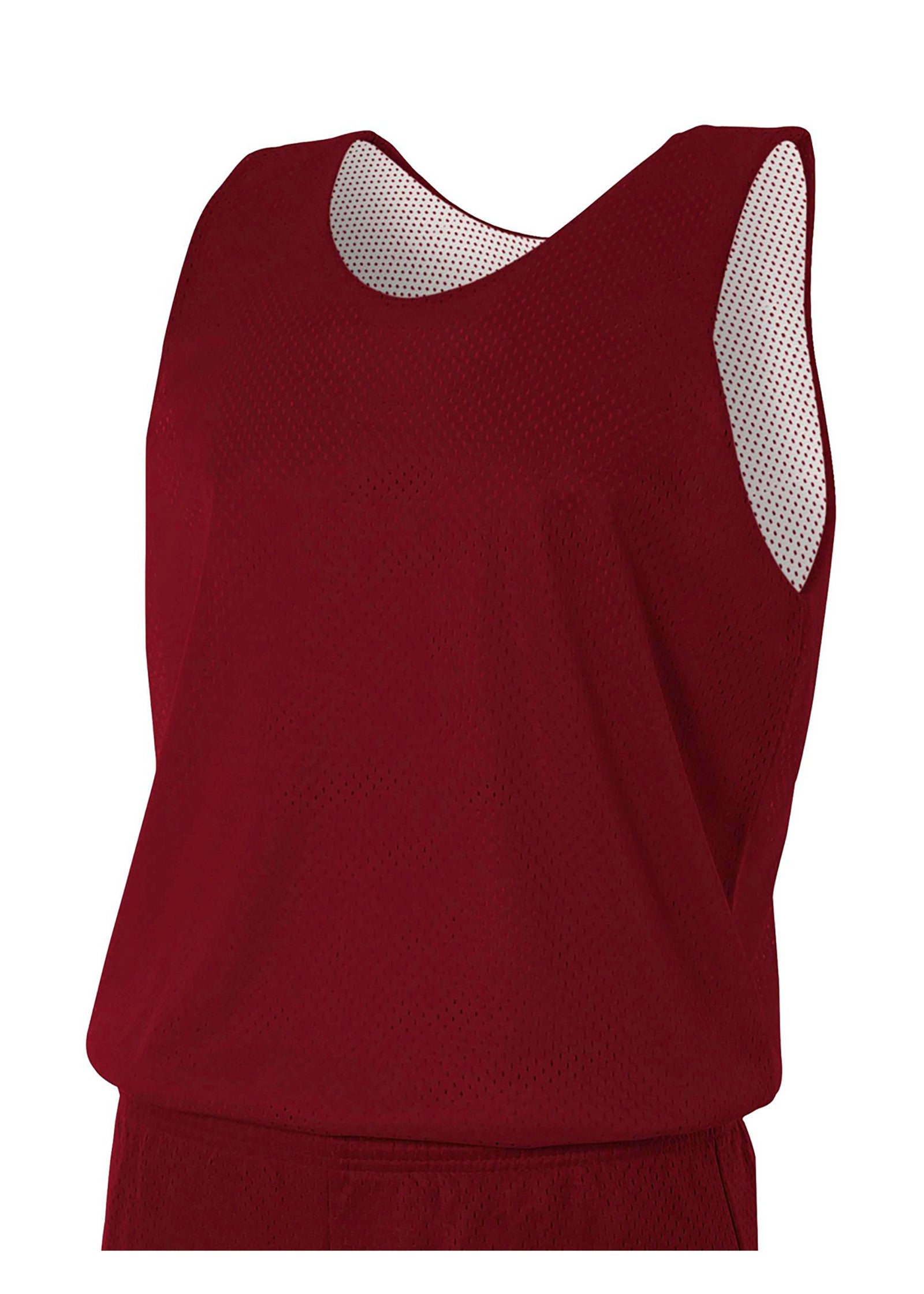 A4 N2206 Youth Reversible Mesh Tank - Cardinal White