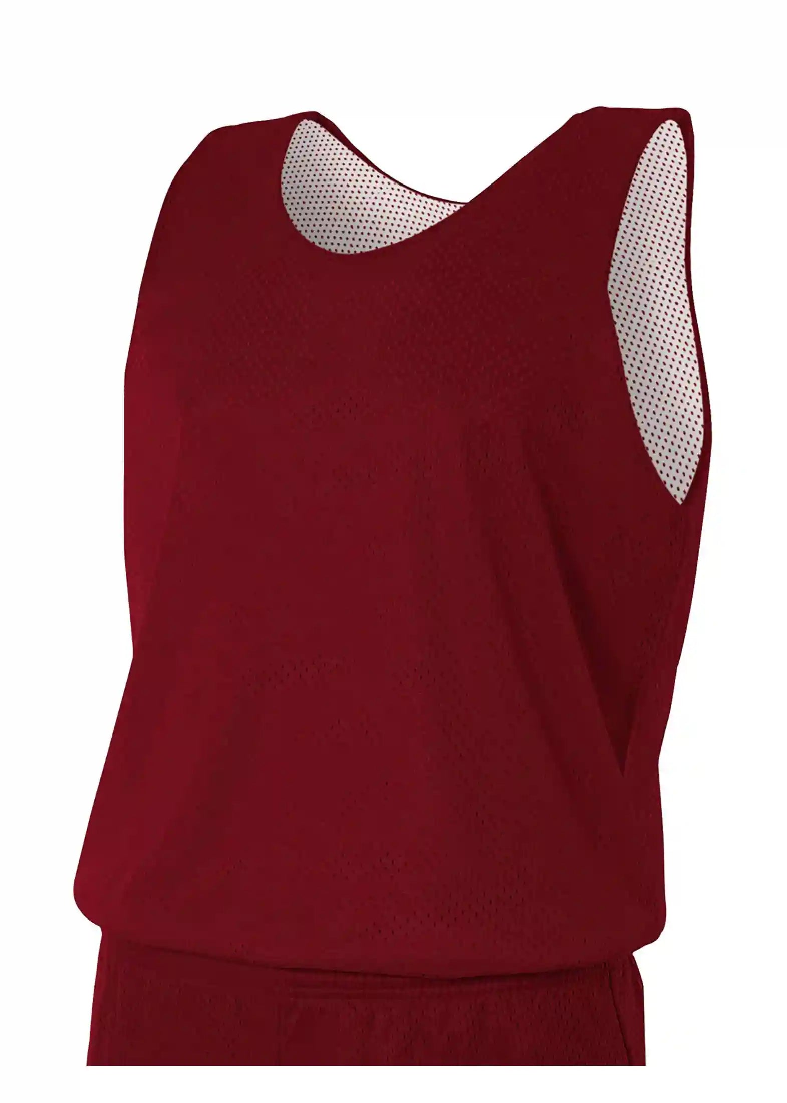 A4 N2206 Youth Reversible Mesh Tank - Cardinal White