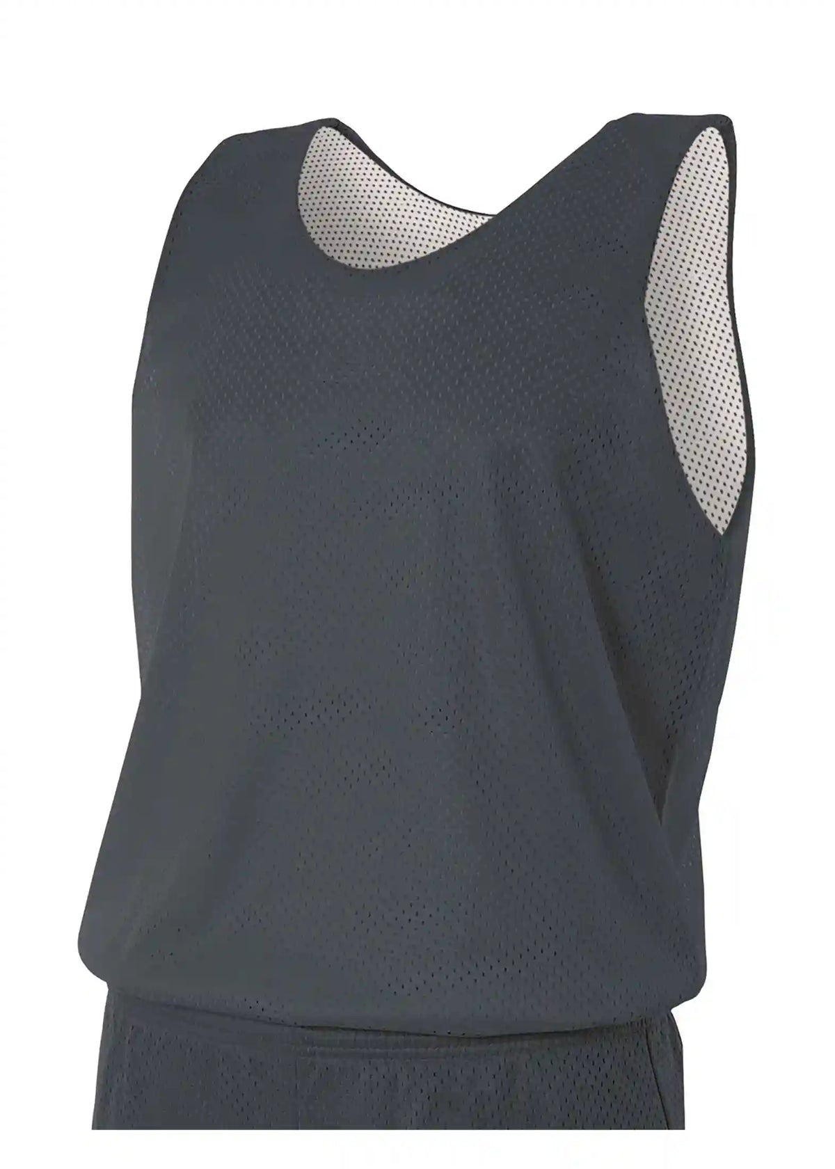 A4 N2206 Youth Reversible Mesh Tank - Graphite White
