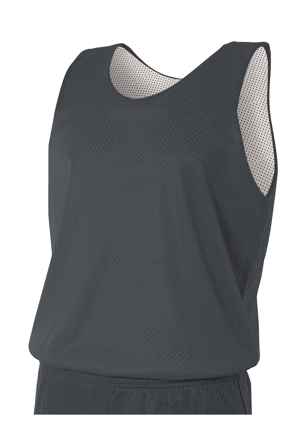 A4 N2206 Youth Reversible Mesh Tank - Graphite White