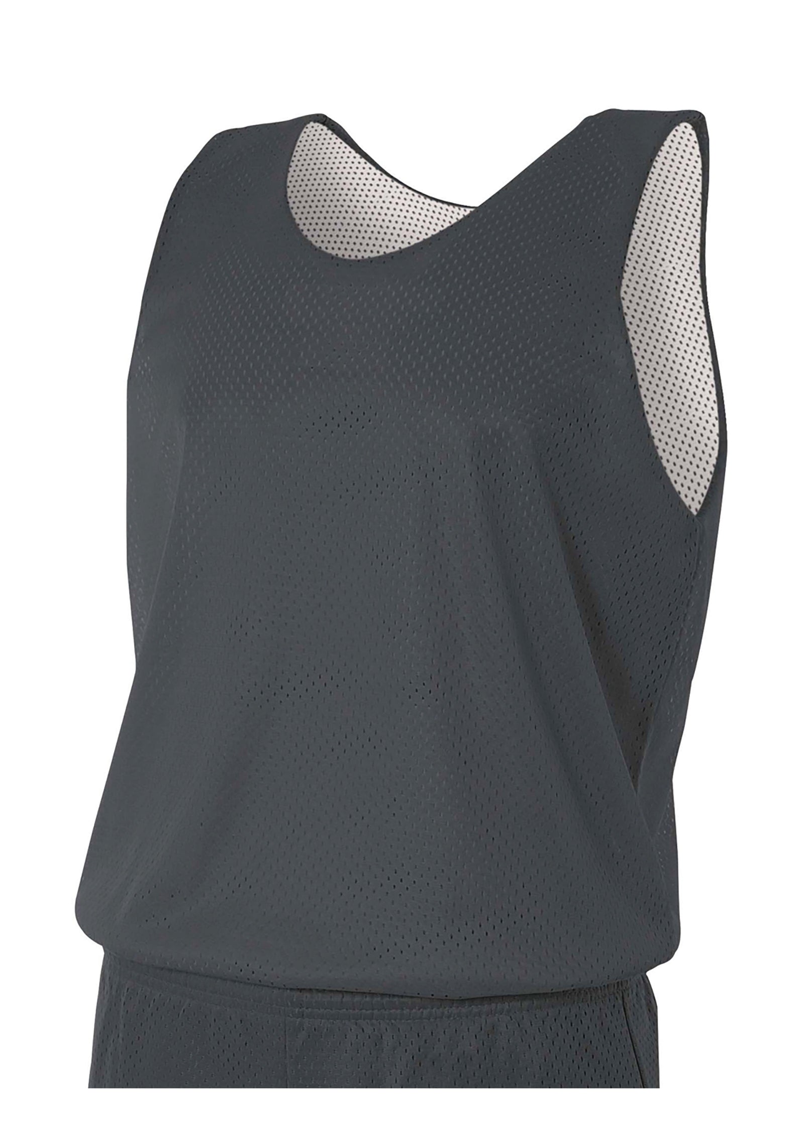 A4 N2206 Youth Reversible Mesh Tank - Graphite White