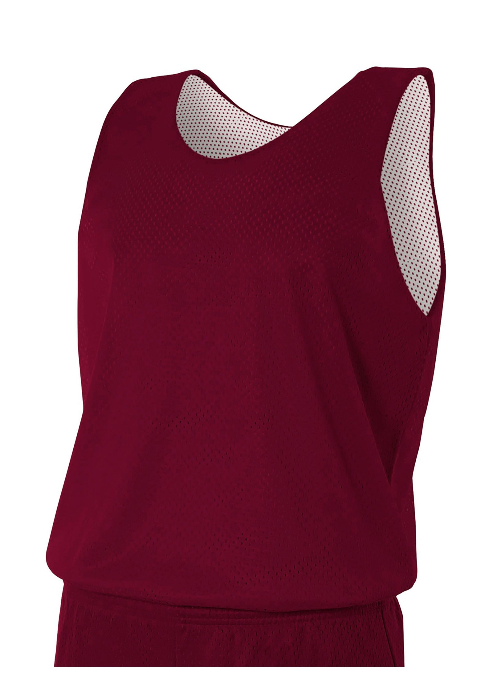A4 N2206 Youth Reversible Mesh Tank - Maroon White