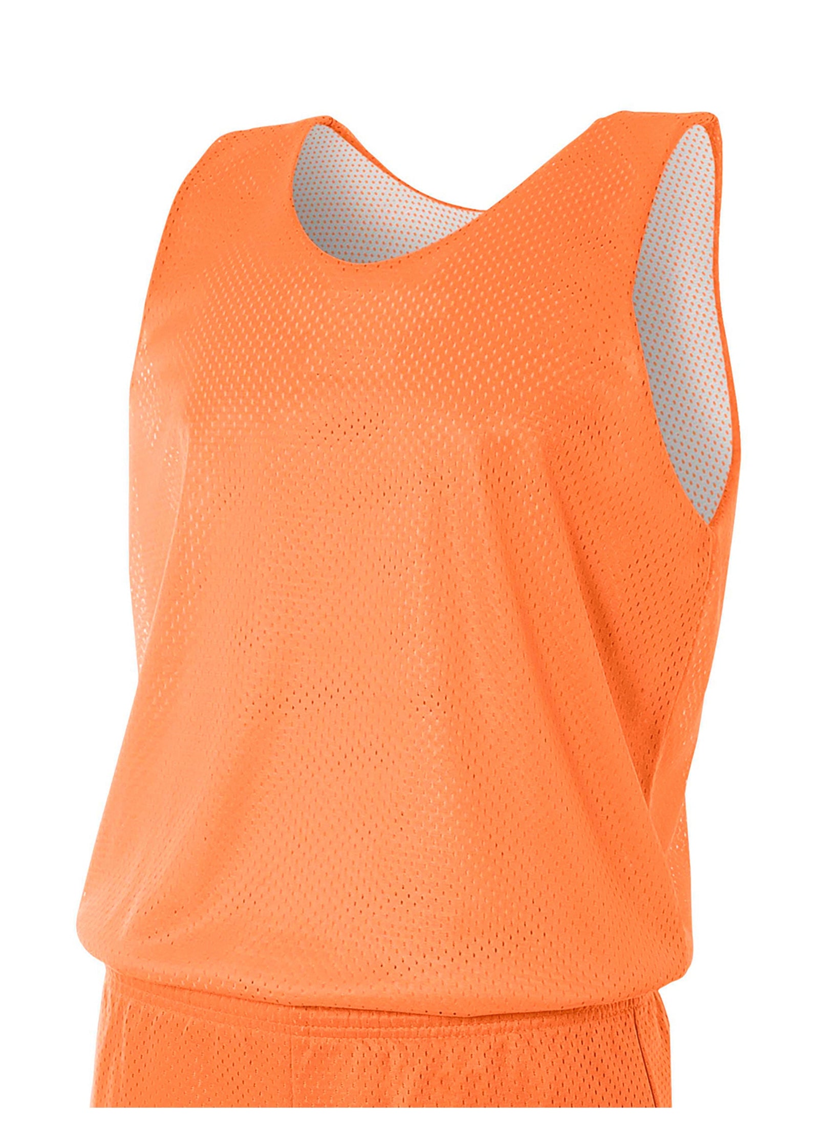 A4 N2206 Youth Reversible Mesh Tank - Orange White