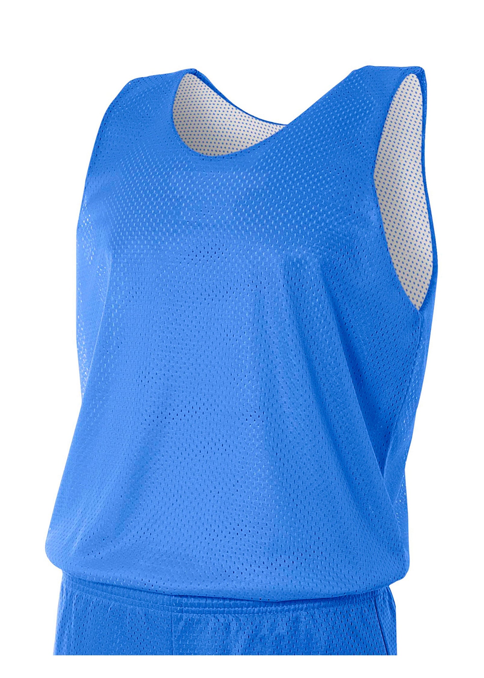 A4 N2206 Youth Reversible Mesh Tank - Royal White