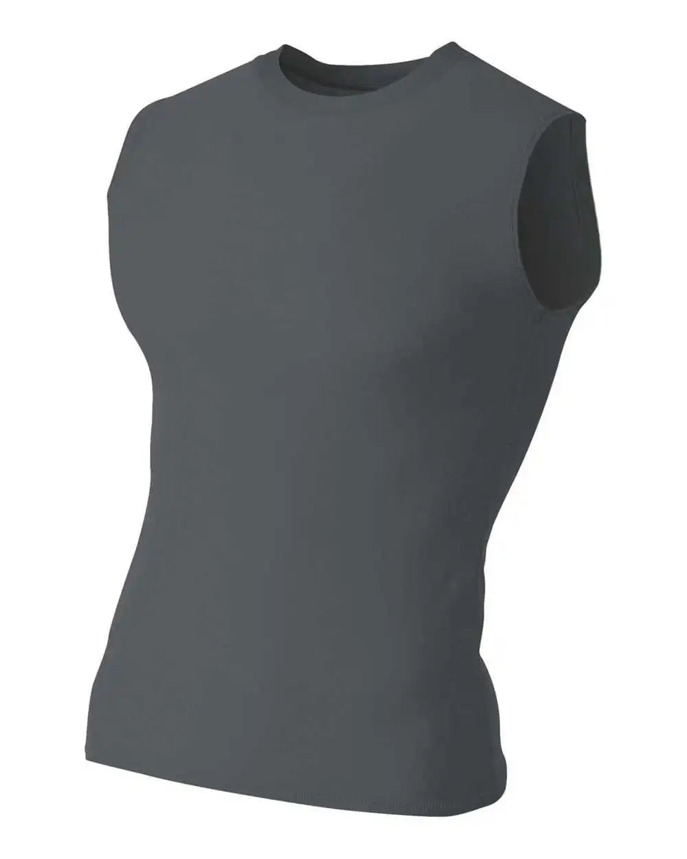 A4 N2306 Compression Muscle Tee Graphite