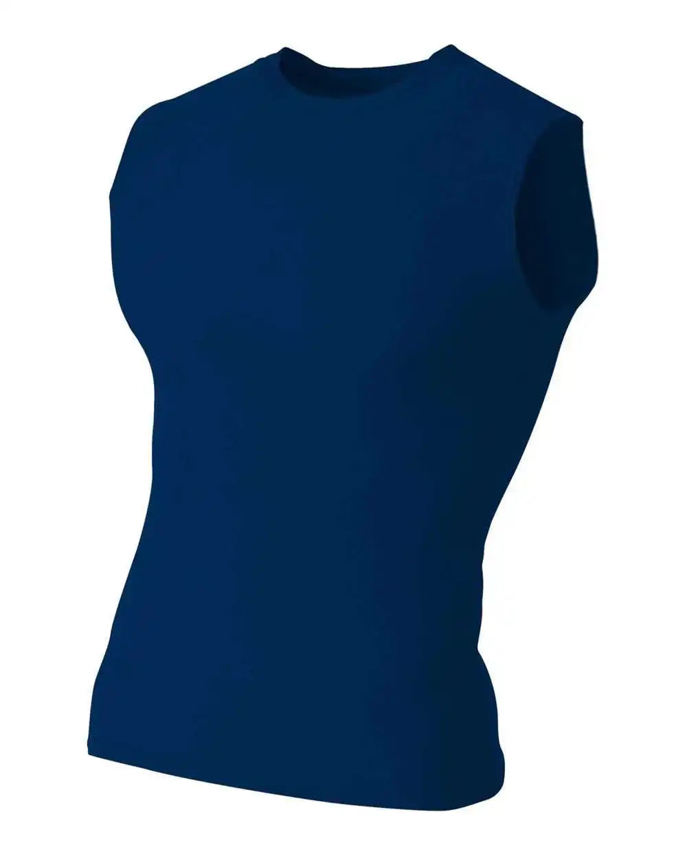 A4 N2306 Compression Muscle Tee - Navy