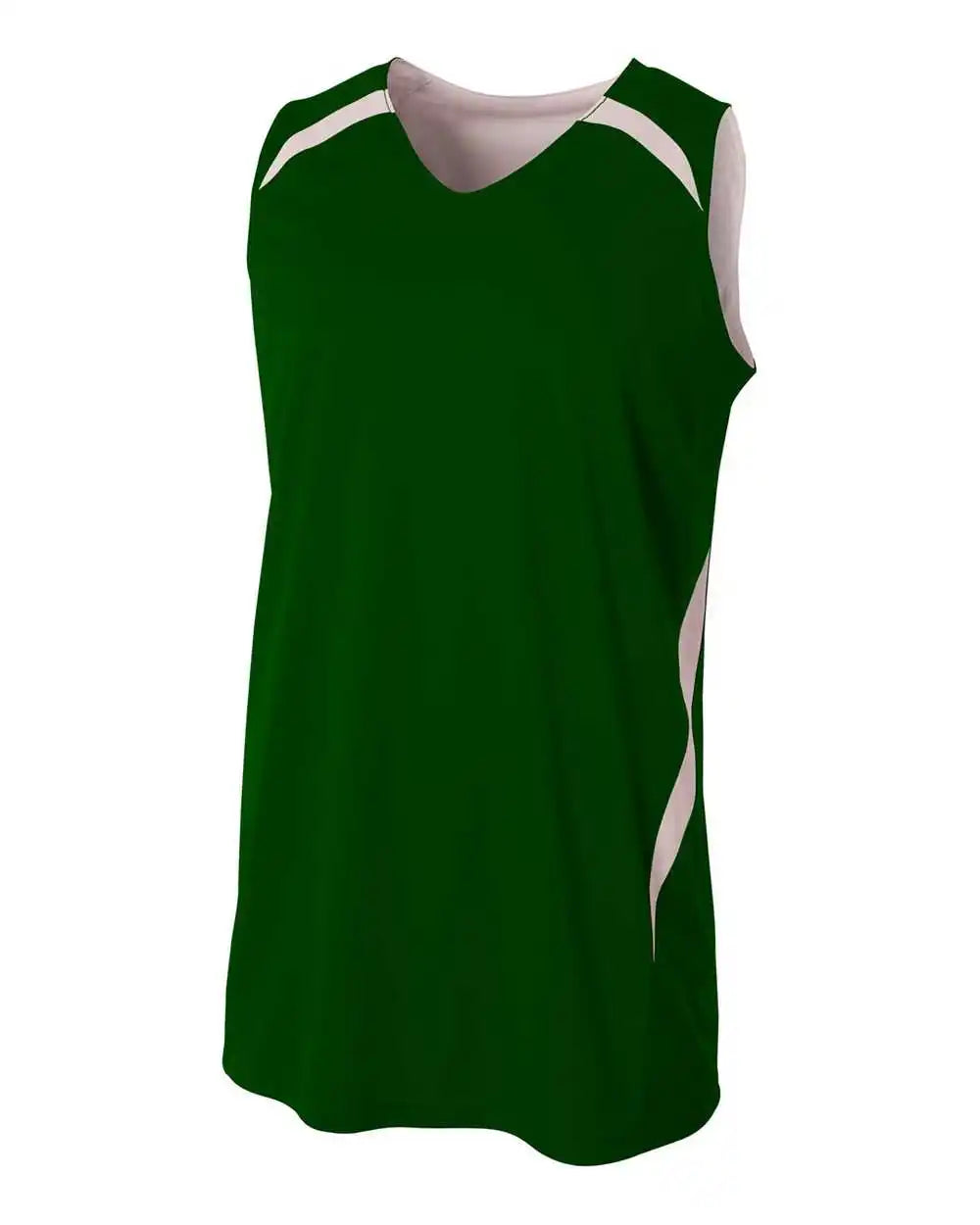 A4 N2372 Double Reversible Jersey - Forest White