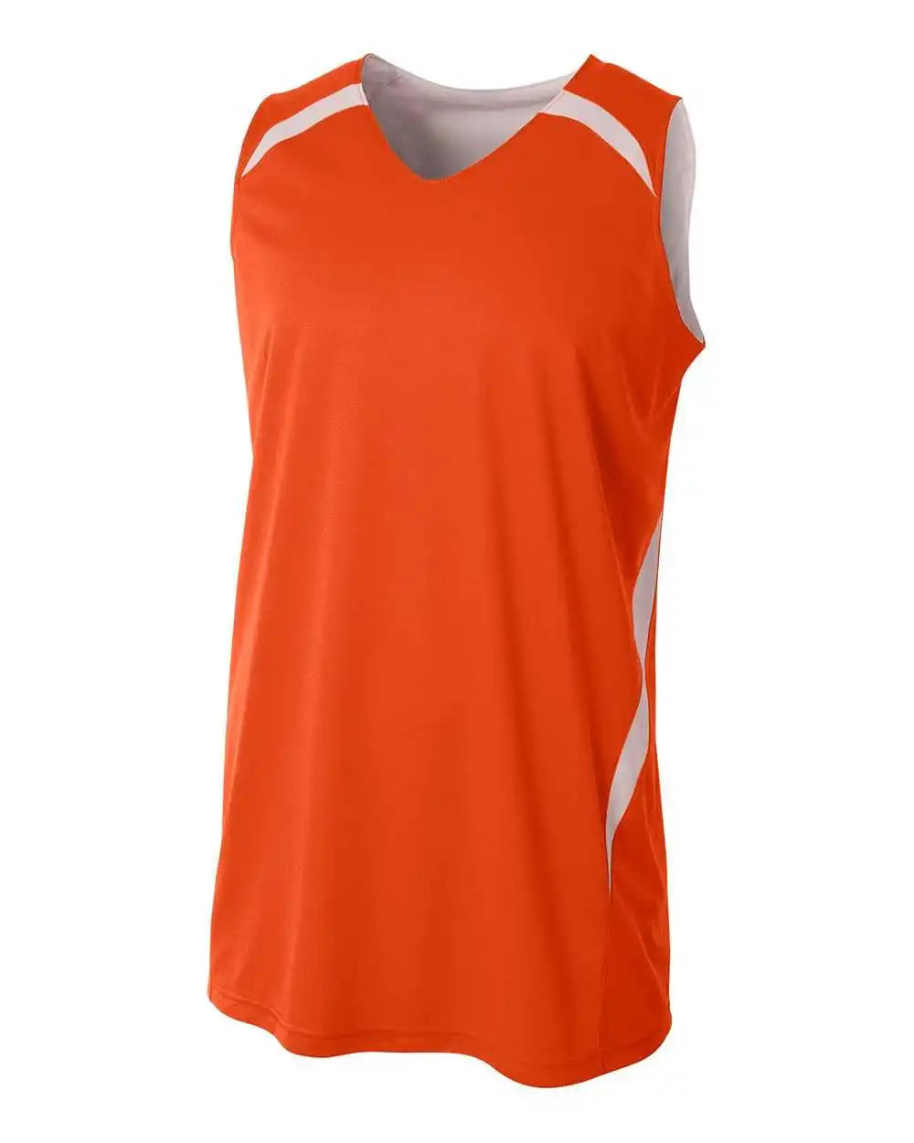 A4 N2372 Double Reversible Jersey - Orange White