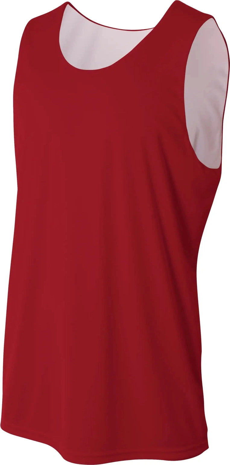 A4 N2390 Sprint Jump Reversible Jersey - Cardinal White - Adult s