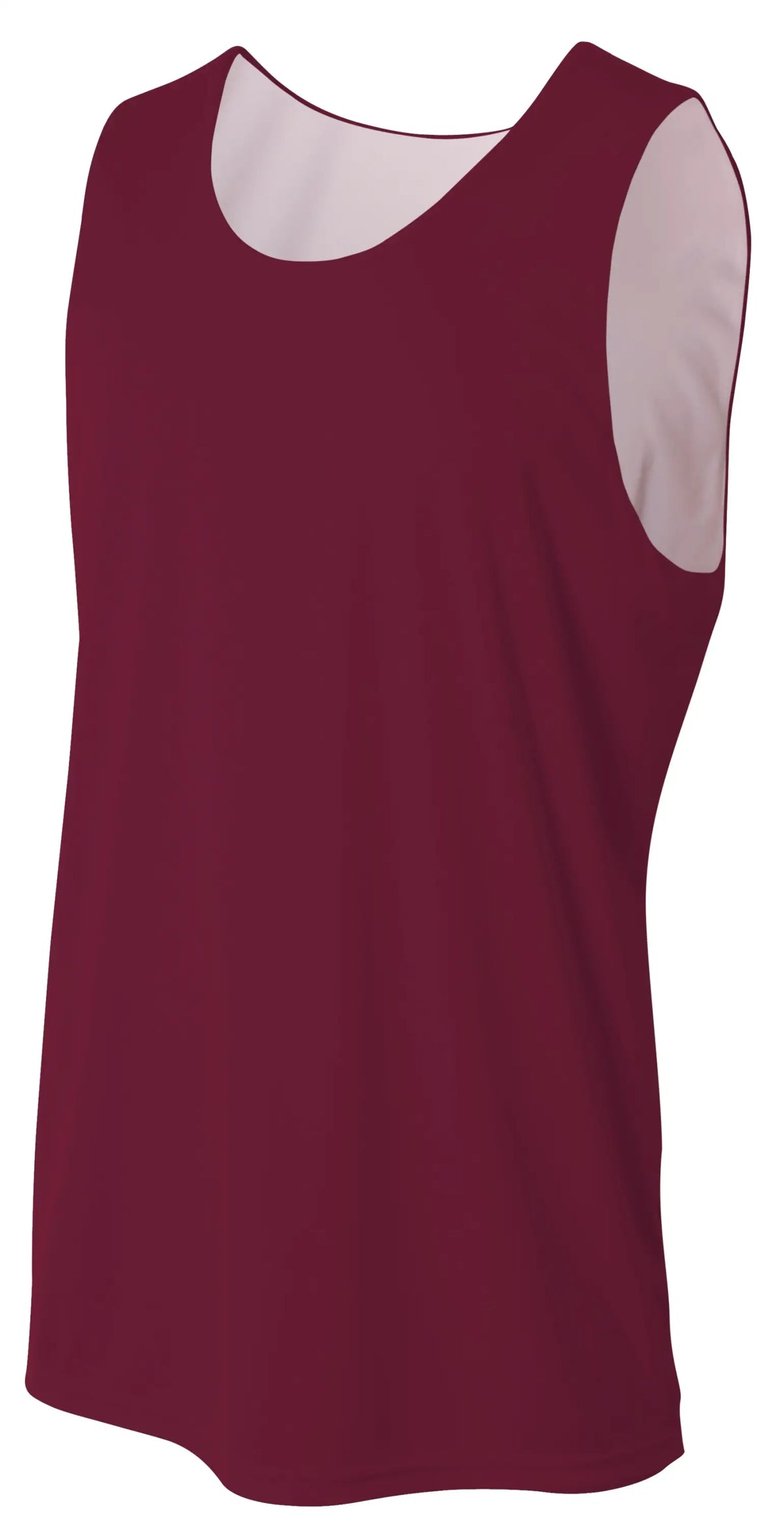 A4 N2390 Sprint Jump Reversible Jersey - Maroon White - Adult s