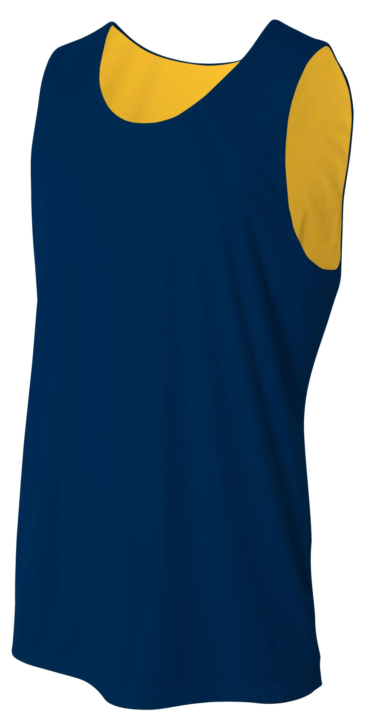 A4 N2390 Sprint Jump Reversible Jersey - Navy Gold - Adult s
