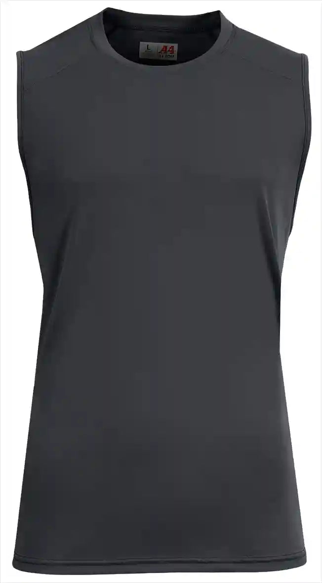 A4 N2500 Unisex Airflex Sleeveless Muscle T-shirt - Graphite