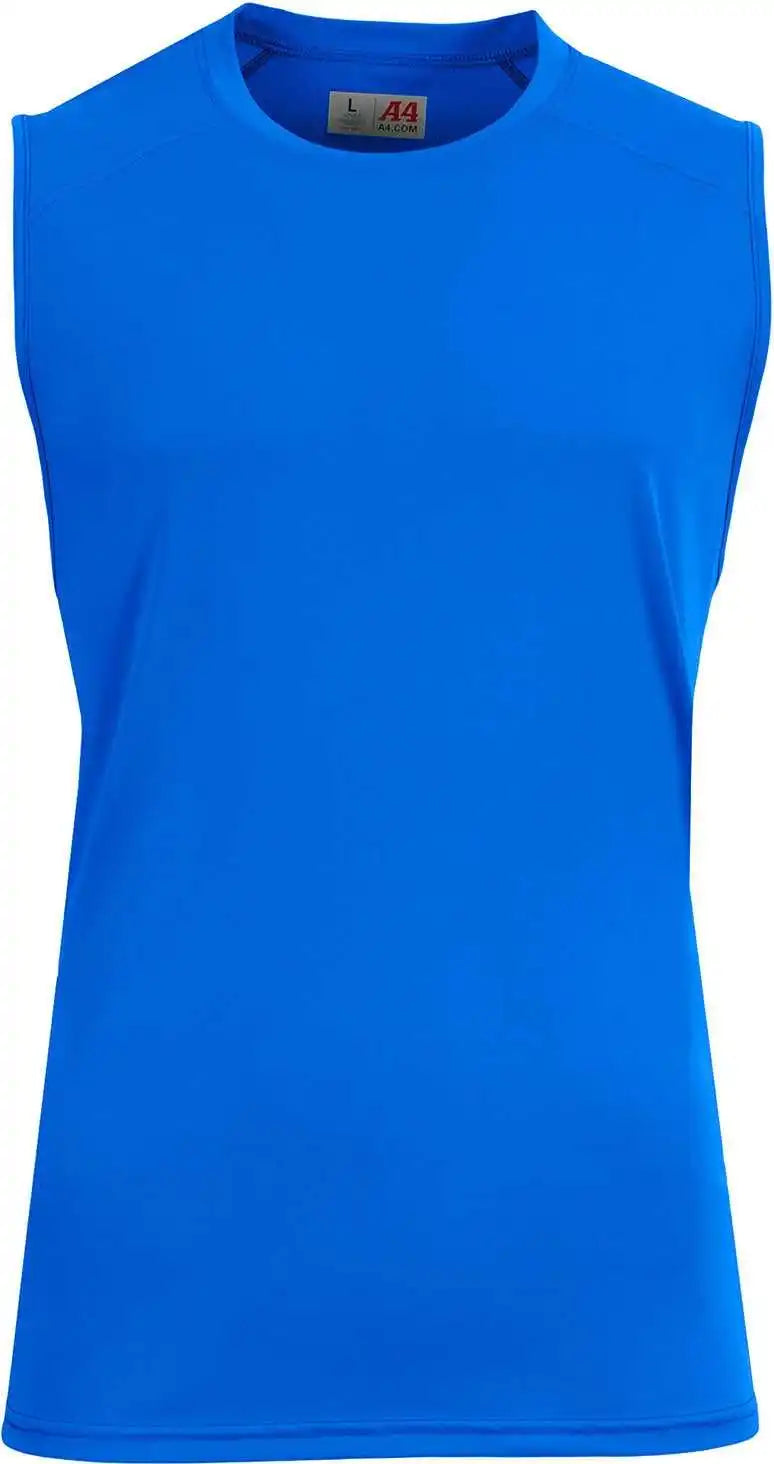 A4 N2500 Unisex Airflex Sleeveless Muscle t Shirt Royal